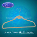 LEC-F5027 Grey Color Space Saving Suit and Clothing Velvet Hangers